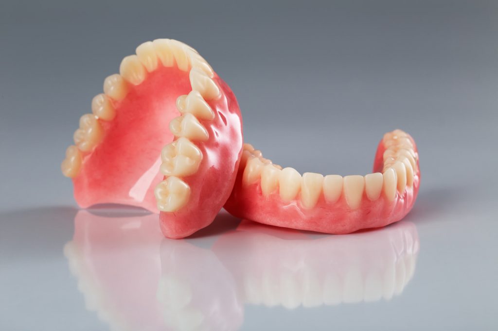 model of dentures in Simpsonville, SC