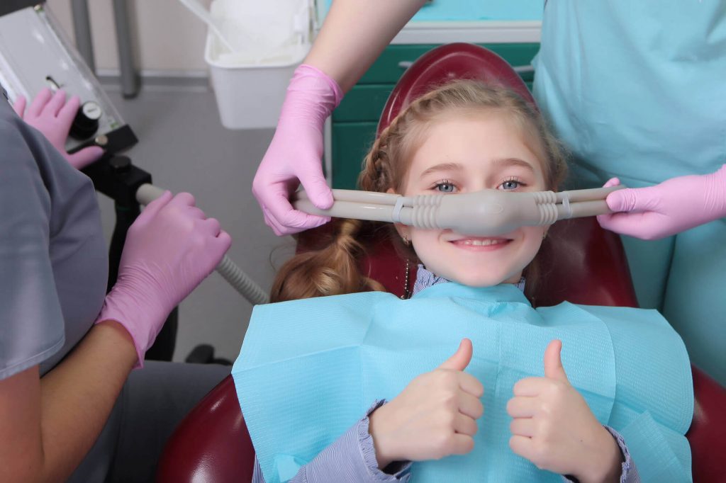 a pediatric patient approves of sedation dentistry in Greenville SC