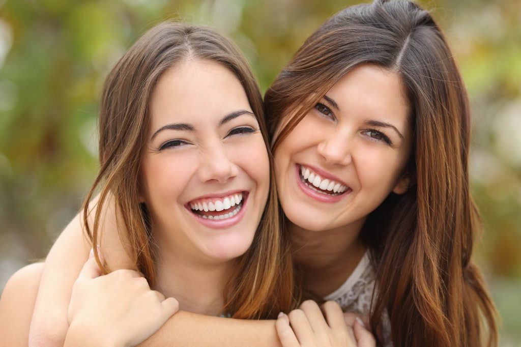 friends after teeth whitening in Greenville SC